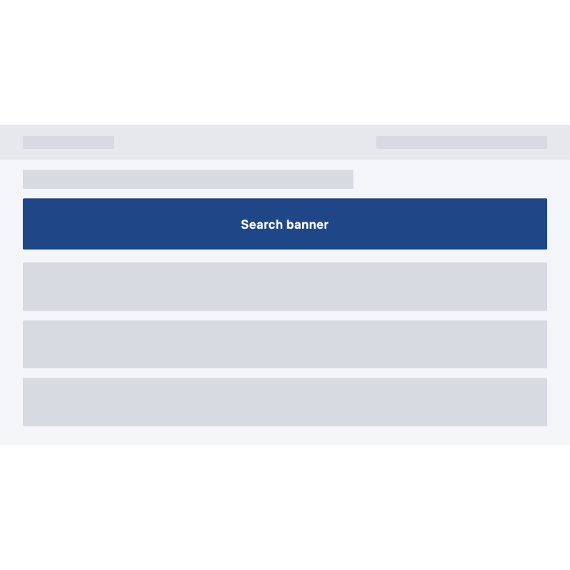 App Search Banner